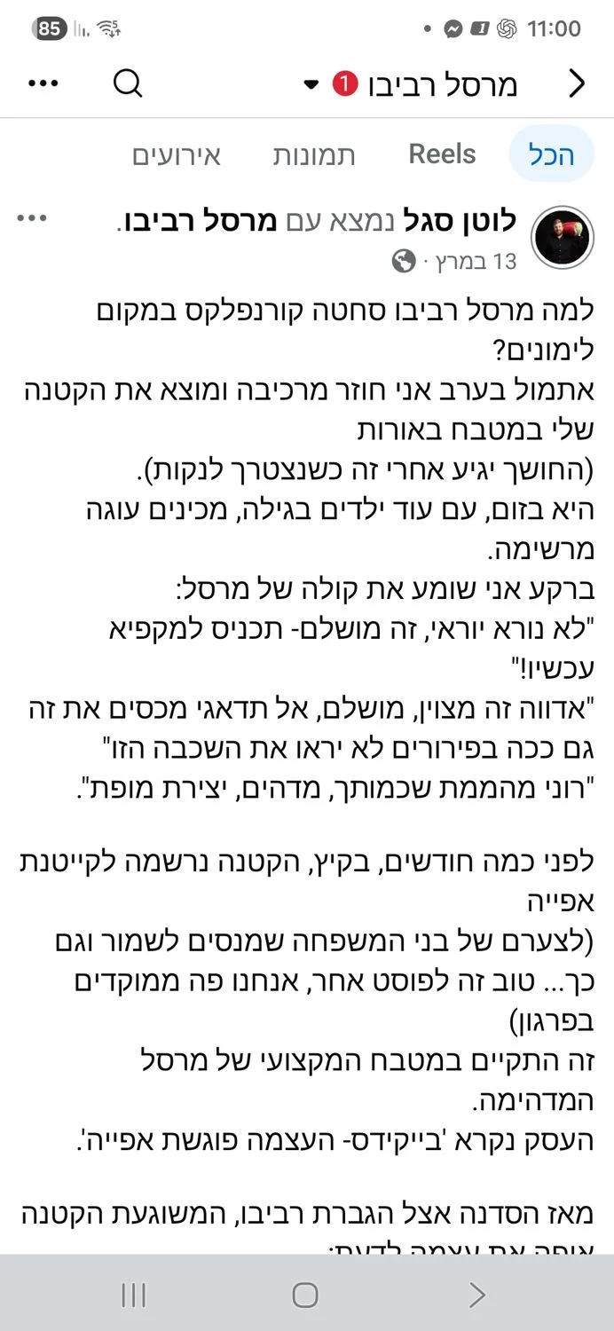 פוסט לוטן סגל חלק 1
